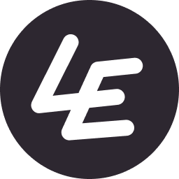 Leonies Initialen L E als Logo